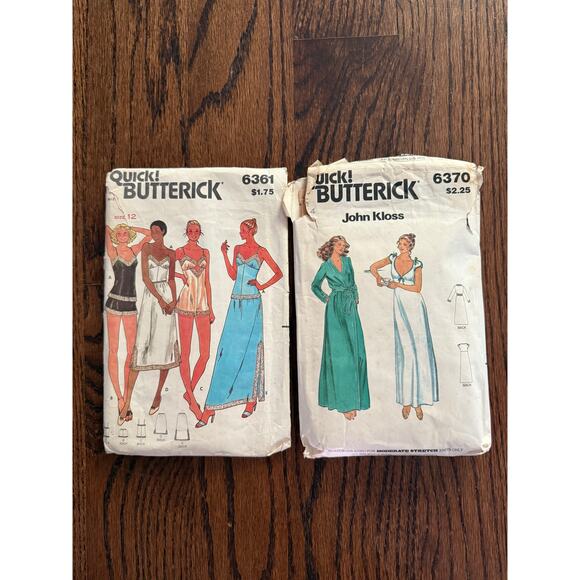 4-Piece Bundle Vintage 70s Sewing Patterns Lingerie Panties Bras Camisole Sleep - Picture 3 of 8